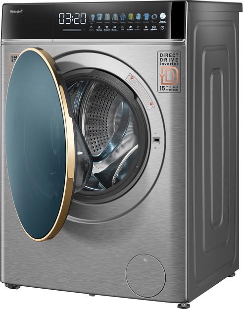 Стиральная машина Weissgauff WMD 58411 Direct Drive Inverter Premium Steam Stee загр.фронтальная макс.:11кг (с сушкой) нержавеющая сталь фото 6