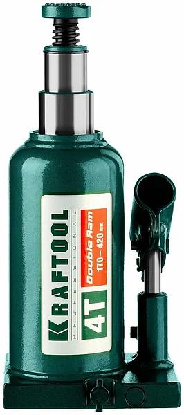 Домкрат Kraftool «43463-4» Double Ram гидравлический бутылочный ОПТ фото 2