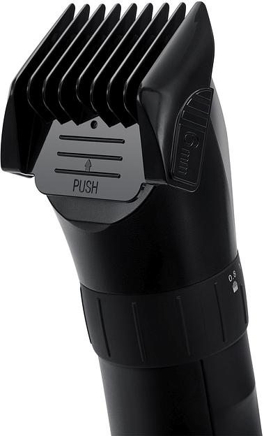 Машинка для стрижки Polaris PHC 3017RC Argan Therapy Pro черный/серебристый (насадок в компл:5шт) фото 6