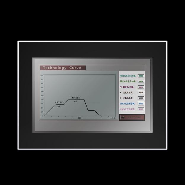 Промышленный монитор Nodka PANEL5000-C122W-L с проекционно-емкостным сенсорным экраном. Дисплей 12,1", True Flat (плоскопанельный дизайн), пылевлагозащита передней панели IP65, металлический корпус. фото 1