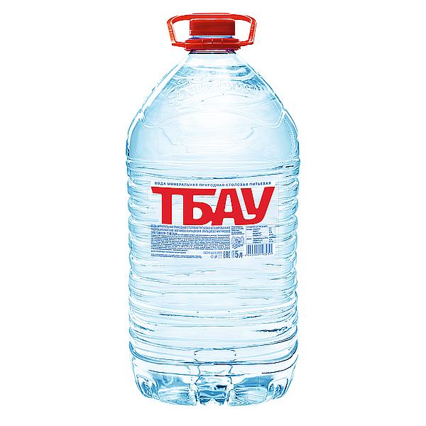 Минеральная природная питьевая вода «ТБАУ» негазированная 5 л, опт фото 1