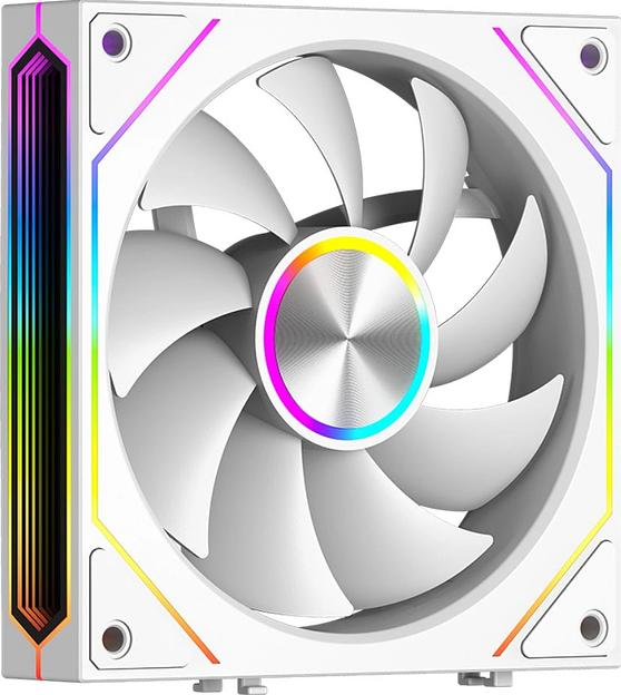 Вентилятор для корпуса PcCooler F3 X120 WH ARGB 120х120x25 белый 4-pin (F3X120-WHAC012-GL) Ret фото 1