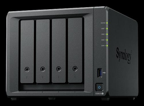 Synology DS925+ Сетевое хранилище NAS AMD Ryzen V1500B 2.2 GHz 4 GB DDR4 ECC SODIMM /3.5" SATA HDD / SSD SATA 2,5 дюйма / M.2 2280 NVMe SSD / Hot Swap / фото 1