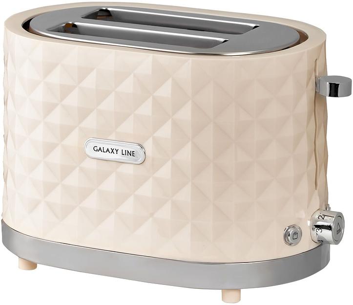 Тостер Galaxy Line GL 2912 1200Вт бежевый фото 2