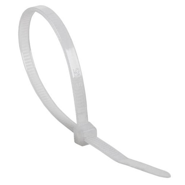 Rexant (07-0159) Стяжка нейлоновая многоразовая 150x3,5мм, белая (100 шт/уп) фото 1