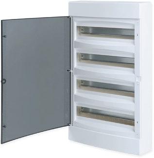 EKF ux-4x18-nw Щит распределительный навесной "Unix" белая дверь 4х18 (72) модулей 651x396x112 IP40 фото 1