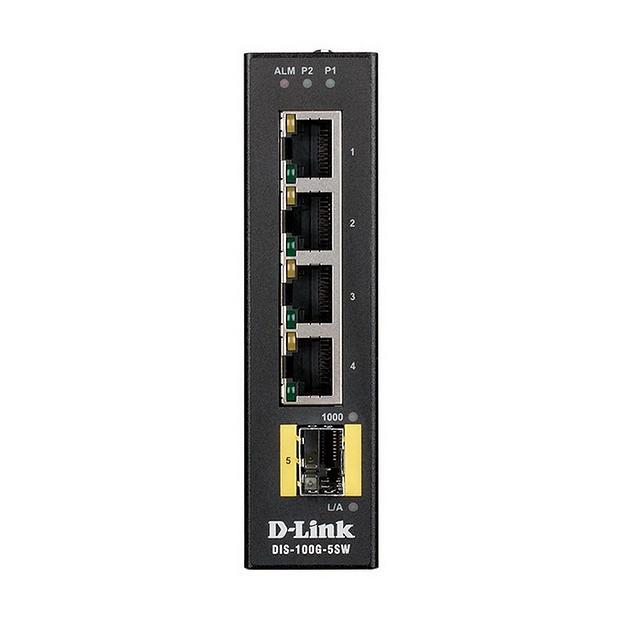 Коммутатор D-Link DIS-100G-5SW DIS-100G-5SW/A1A 4G 1SFP неуправляемый фото 2
