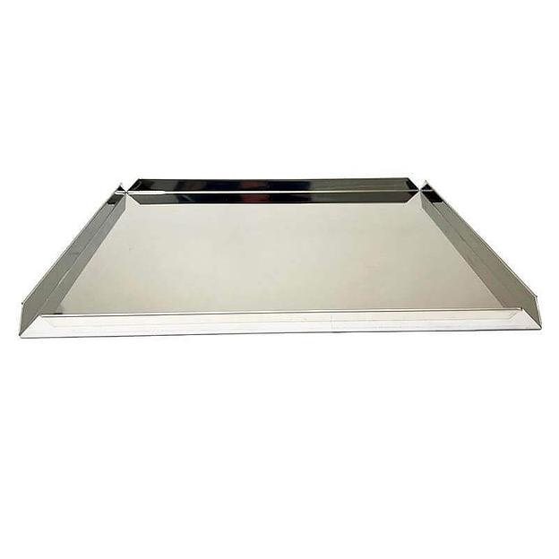 Противень витринный 4 борта 400x400 мм высота 20 мм нержавеющая сталь фото 2