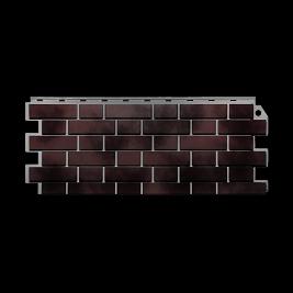 Фасадная панель Fineber Кирпич 3Д, Коричнево-черный фото 1