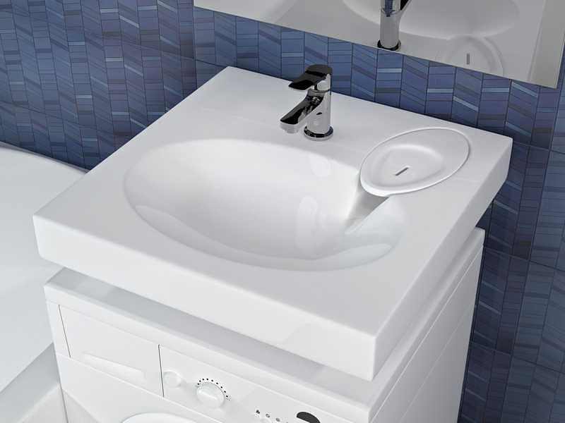 Раковина над стиральной машиной для ванной комнаты Марко «Мэй» ОПТ фото 1