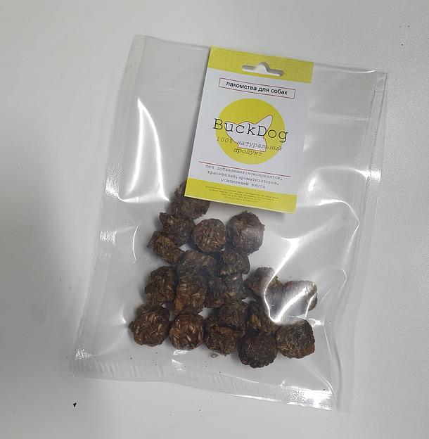 Лакомство рубец/мясо, семена льна BuckDog, 45 г фото 2