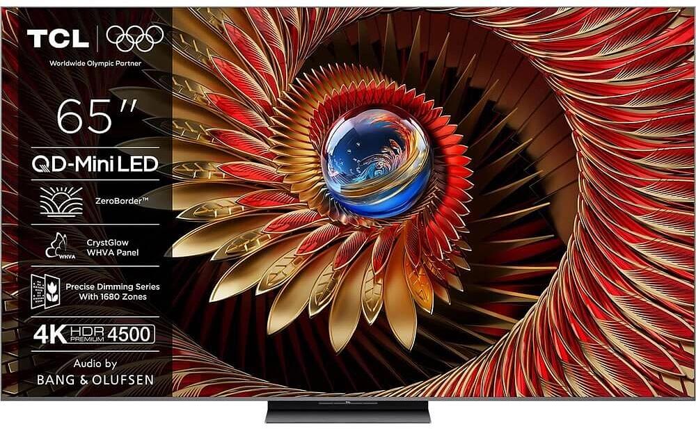 Телевизор QLED TCL 65" 65C8K черный 4K Ultra HD 120Hz DVB-T DVB-T2 DVB-C DVB-S DVB-S2 USB WiFi Smart TV фото 1