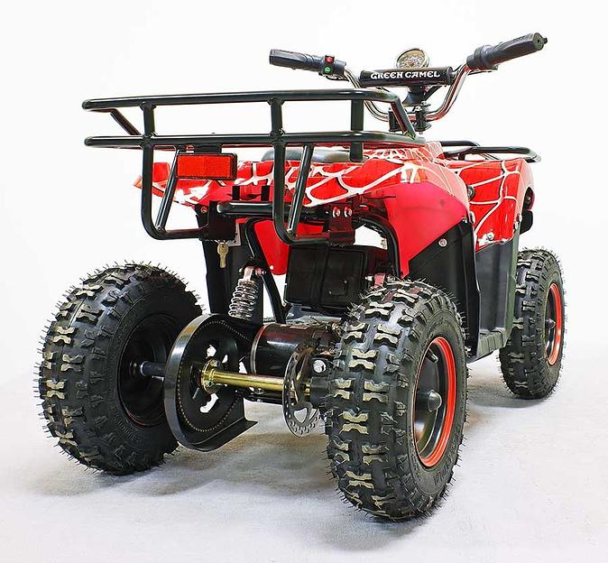 Квадроцикл GreenCamel Гоби K40 (36V 800W R6 Цепь) быстросъём, красный паук фото 6
