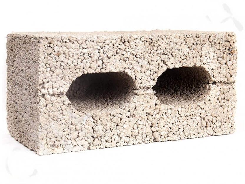 Блок керамзитобетонный 2-пустотный КСР-ПР-ПС-39-50-F50-1000 фото 1