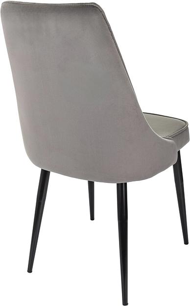 Стул для дома Бюрократ CH-K4 т.серый Holland 18 металл черный на ножках (CH-K4_1/HL18) фото 5