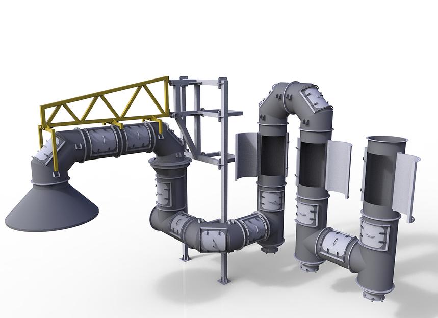 Аспирационные воздуховоды с ревизией ОПТ фото 1