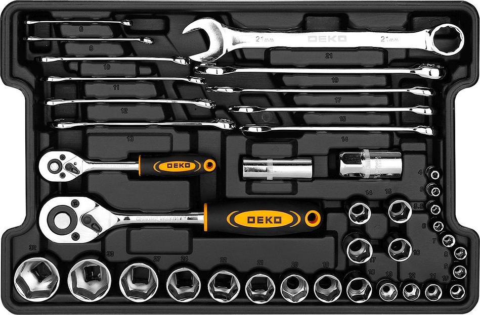 Набор инструментов Deko DKMT95 Premium 95 предметов (жесткий кейс) фото 2