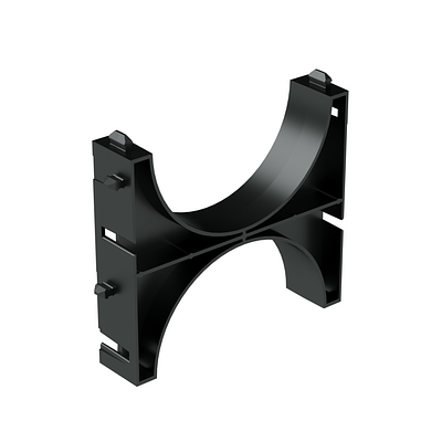 Держатель расстояния (кластер) для двустенных труб, д.90, одинарный фото 1