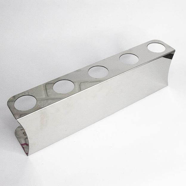 Подставка для рожков 5 ячеек 372х60 высота 105 Нержавеющая сталь фото 1