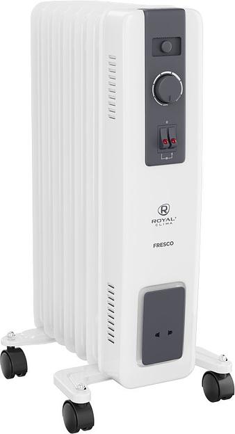 Радиатор масляный Royal Clima ROR-FR7-1500M 1500Вт белый/черный фото 4