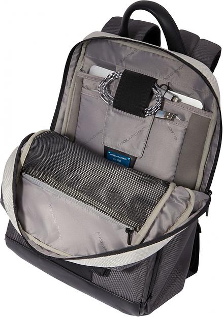 Рюкзак Piquadro Brief2 Special CA3214BR2S/GRN серый/черный нейлон/натур.кожа фото 9