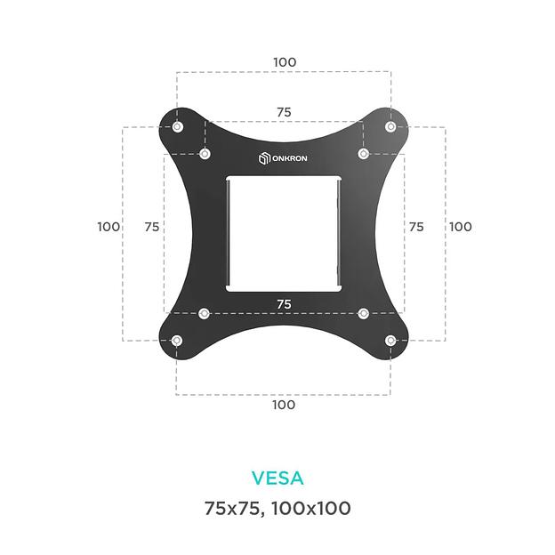 Кронштейн ONKRON ONKRON ONKRON SN31 BLACK фото 4