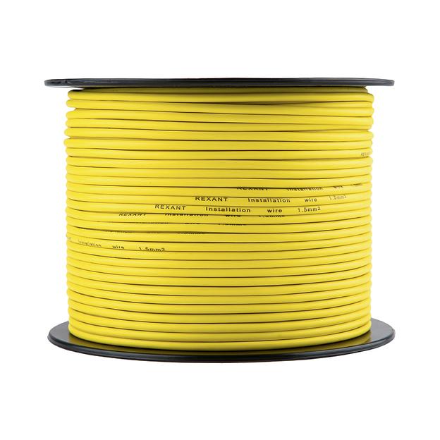 Провод ПГВА 1х1.50 мм2, желтый, бухта 100 м, фото 3