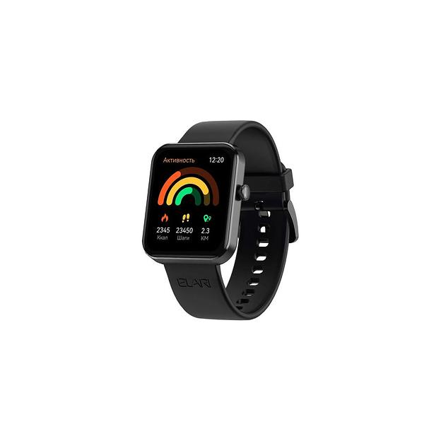 Смарт-часы ELARI Watch LITE, 1.83", черный/черный [kp-n1-black] фото 1