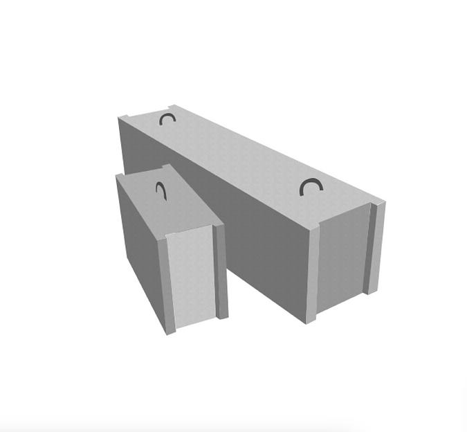 Фундаментный блок №5 ЖБИ 80х50х60 мм, опт фото 1