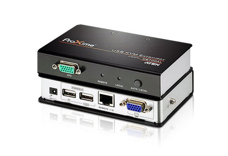Удлинитель ATEN USB VGA Cat 5 KVM Extender (1280 x 1024@150m) (CE700A-AT-G) фото 1