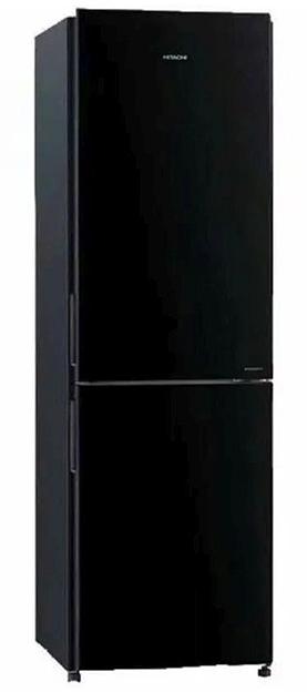 Холодильник Hitachi R-BG410PUC6 GBK 2-хкамерн. черный стекло фото 2