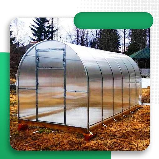 Теплица эконом 2, 2×6 м, шаг 65 см фото 1