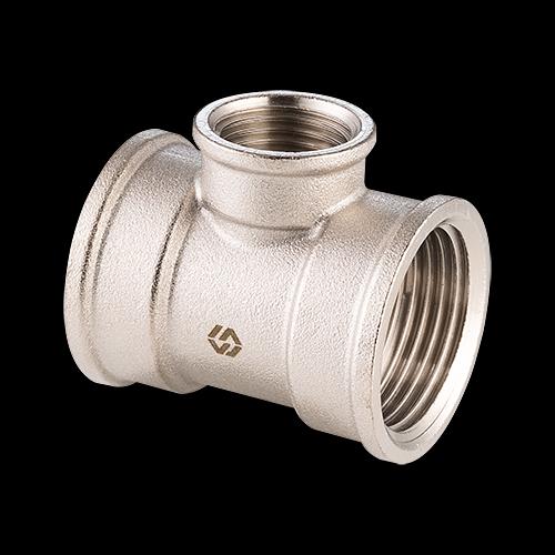 Тройник ввв 1'1/4х3/4'х1'1/4 переходной, никелированный фото 1