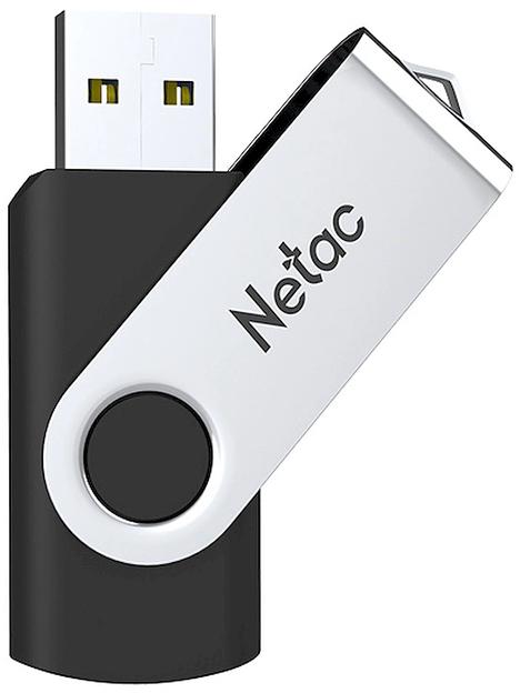 Флешка USB Netac U505, 4ГБ, USB 2.0, черный/серебристый, NT03U505N-004G-20BK фото 2