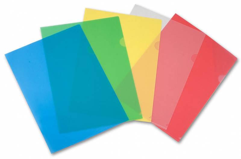 Папка-уголок Бюрократ -EE310/1YEL A4 пластик 0.15мм желтый фото 2