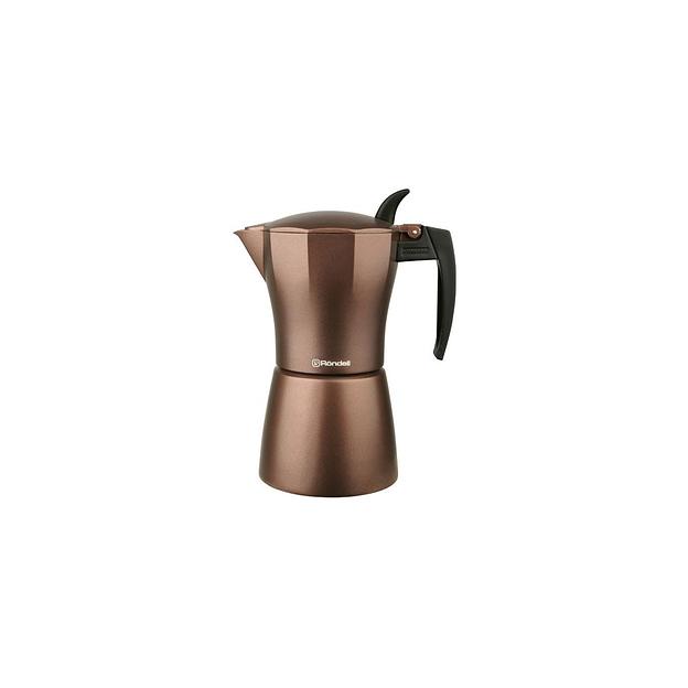 Кофеварка гейзерн. Rondell Kortado RDA-399 0.45л алюминий коричневый фото 1
