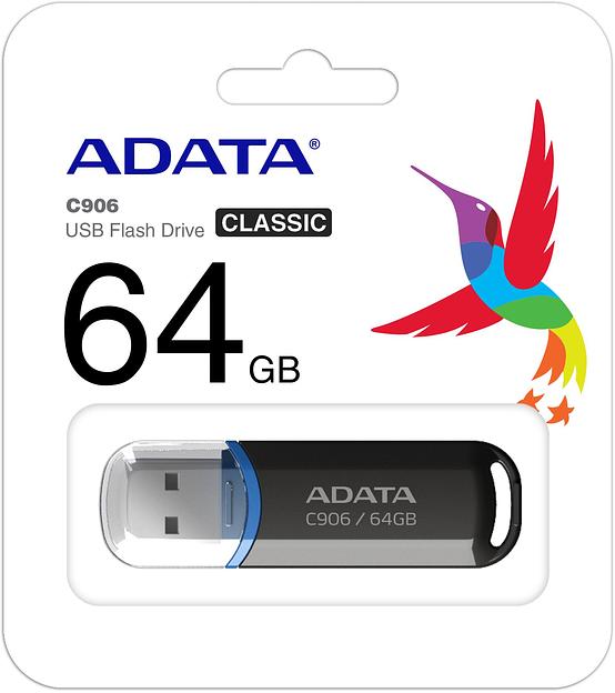 Флеш Диск A-Data 64Gb Classic C906 AC906-64G-RBK USB2.0 черный фото 1