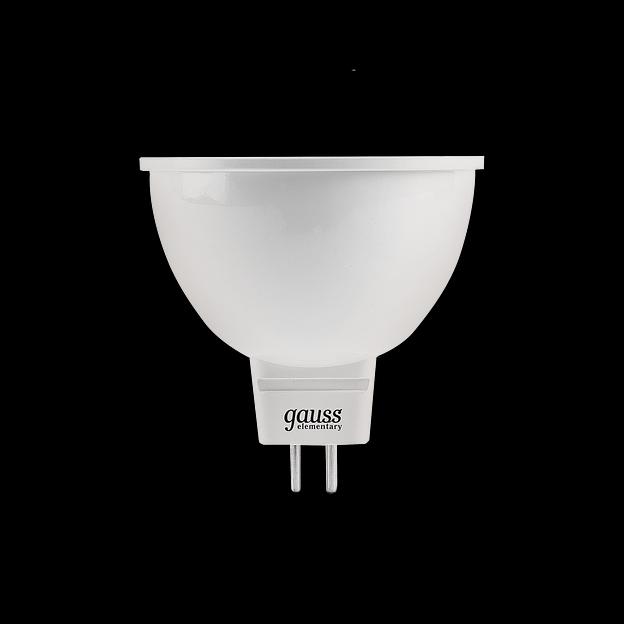 Лампа светодиодная Gauss Elementary MR16 7Вт цок.:GU5.3 спот 220B 6500K св.свеч.бел.хол. MR16 (упак.:1шт) (13537) фото 1