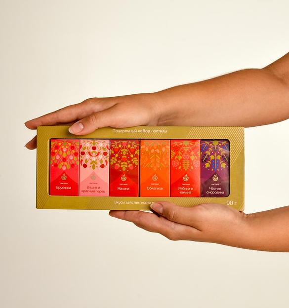 Набор пастилы фруктово-ягодной «Розовый», 6 вкусов, 90 гр, Опт фото 1