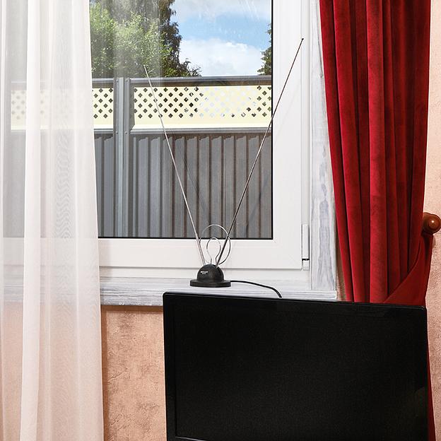 ТВ антенна комнатная телескопическая на подставке «Усы», RX-105 REXANT фото 2