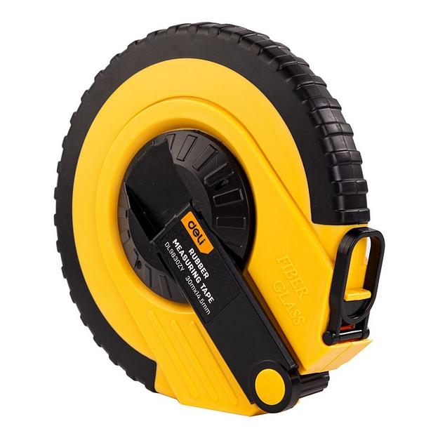 Измерительный и разметочный инструмент Deli Мерная лента Deli DL9830ZY 30м x 14.5мм, ударопрочный корпус, полотно из стекловолокна и ПВХ фото 7
