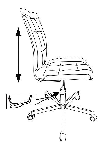 Кресло Бюрократ CH-330M желтый Velvet 74 крестовина металл хром фото 5