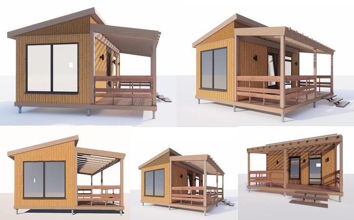 Арго 1/3 Одно-модульный вариант дома с террасой фото 4