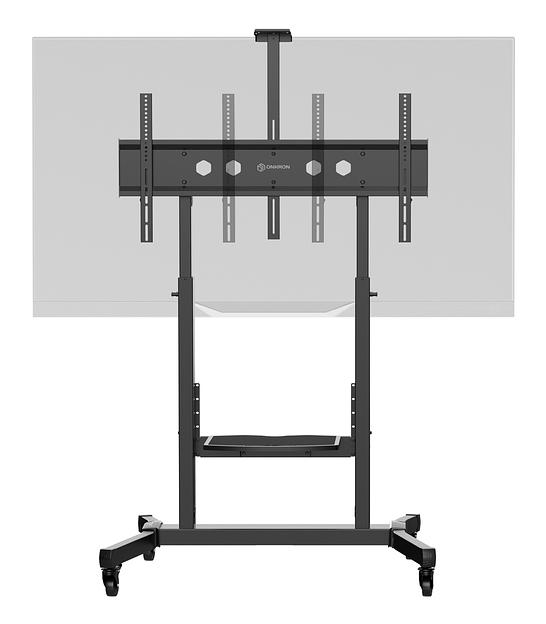 ONKRON TS1991-B черный, стойка для телевизора с кронштейном 50"-100", мобильная фото 3