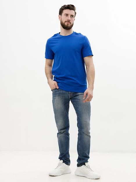 Футболки базовые, 160гр/м², хлопок 100%, синий фото 1