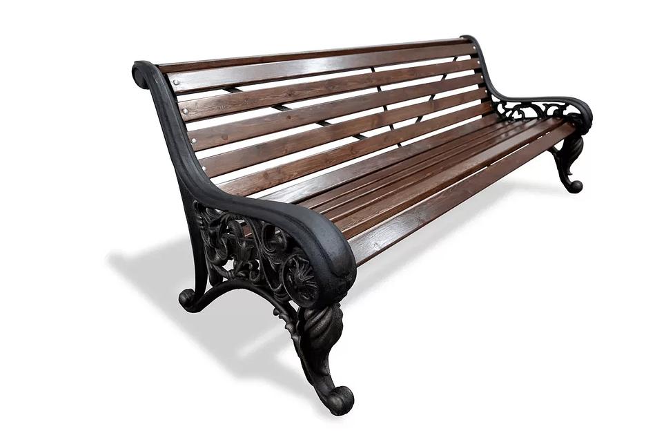 Чугунная скамейка парковая «Парковая тишь» ОПТ фото 1