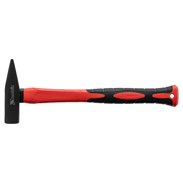 Молоток слесарный optimal,500 г,фибергласовая обрезиненная рукоятка,квадратный боек фото 2