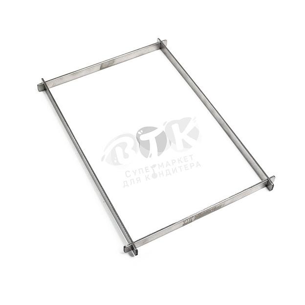 Рамка для конфет и шоколада 200х300х15 мм нержавеющая сталь фото 2