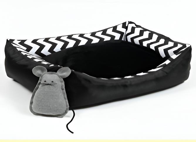 Лежак с мышкой для кошек ОПТ фото 1