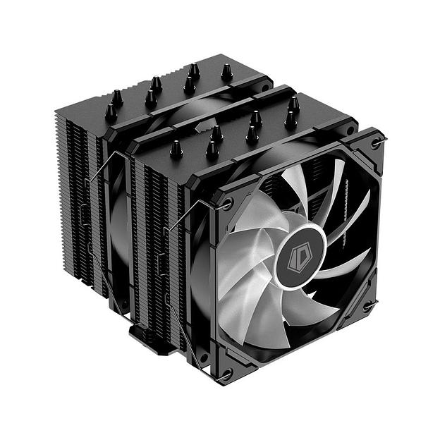 Кулер ID-COOLING SE-207-XT ARGB LGA20XX/1700/1200/115X/AM4 (8шт/кор, TDP 280W, PWM, черный, 7 тепл.трубок + медная база, 2 x FAN 120mm, Addressable RGB LED) RET фото 2